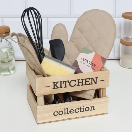 Gift kit "Kitchen" mittens-output, grab, kitchen, corolla, sponge