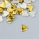 Decor for creativity Metal "Heart" gold set 150 pcs 1x1 cm