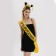 Carnival set "University graduate", 2 items: gold tape + pin, rim with hats