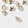 Pearl-suspension “Pearl” bell 1.5 × 1.1 × 0.6 cm, (set10 pcs.), White color in gold