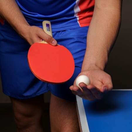 Boshika Beginner 1*table tennis racket, for lovers, 1.5 mm lining, straight handle-6