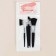 A set of makeup brushes, 5 objects, black color