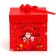 New Year. Box a gift New Year's folding "Santa Claus in the box" 15x15x15 cm.