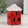 Souvenir Ceramics "Red House with a White Roof" 5.4x4.3x8.5 cm