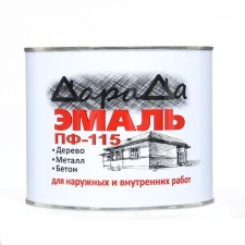 Эмаль (Дарада) ПФ-115 (ГОСТ)  коричневая 1,8 кг