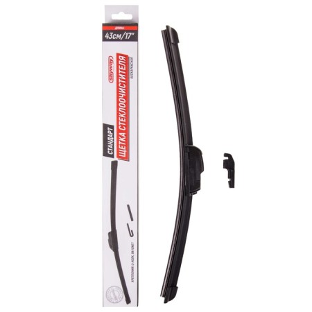 Skyway wiper brush, 17 "/ 430 mm, frameless, 1 adapter