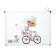 Lightning folder A4 format, 180 md, transparent with the pattern "Girls", mix