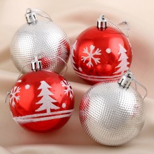 Set of balls plastic D-6 cm, 9 pcs 
