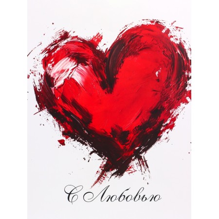 Gift laminated vertical “with love”, XL 40 × 49 × 19 cm-2