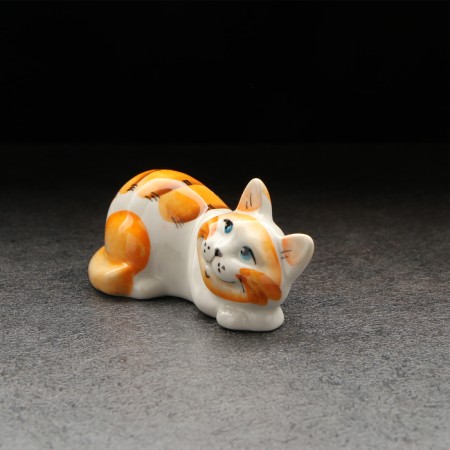 Porcelain figurine "Kotya Musya", redhead, 9cm-1