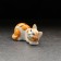 Porcelain figurine "Kotya Musya", redhead, 9cm
