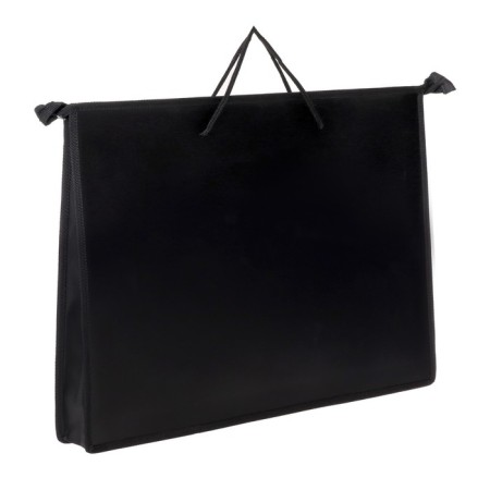 Folder for drawing and drawings A3, 470 x 335 x 50 mm, 0.8, with handles, plastic, lightning from above, standard PM-A3-35 black