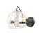 Bra Pasquale, 1x60W E27, black color, gold