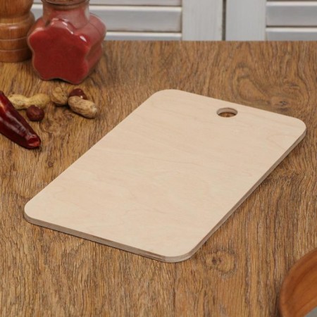 Wooden cutting board "rectangular", 24.8 × 14.8 × 0.6 cm