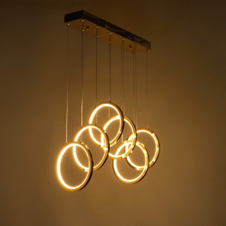 Lamp with DDD "Lorein" LED 60W 3000-6000k gold 55.5x25x25-125 cm-3