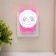 Panda nightlight LED white-pink 3.5x8x9.5 cm Risalux