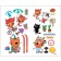Value. Three cats. Learning with kittens. With stickers