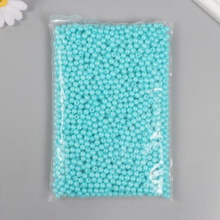 A set of beads "Pearls" d 6 mm, 250 grams, blue turquoise-2