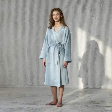 Shifu robe, size l, blue color