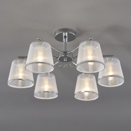 Ceiling lamp 6x60W E14, size 62x62x29 cm-2