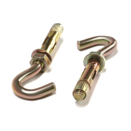 Anchor bolt, with a hook, galvanized, 10x50 mm, 55 pcs-2