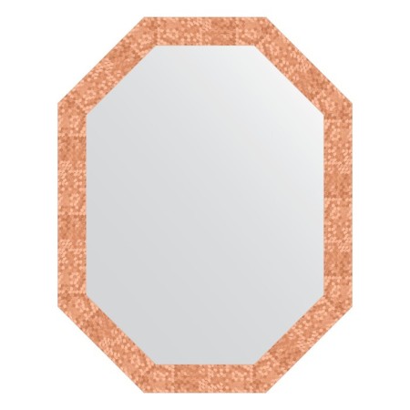 Mirror in the baguette frame, honeycomb copper 70 mm, 72x92 cm