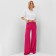 Women's pants Minaku: Casual Collection, pink color, size 46
