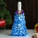 Cover on the bottle "Christmas tree" color blue, mix