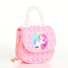 Baby bag on magnet, pink color