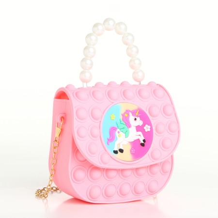 Baby bag on magnet, pink color