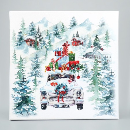 Gift box “Happy New Year!”, 26.2 x 26.2 x 14 cm, New Year-3