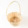 Bamboo wicker basket, d19xh9/32 cm, natural