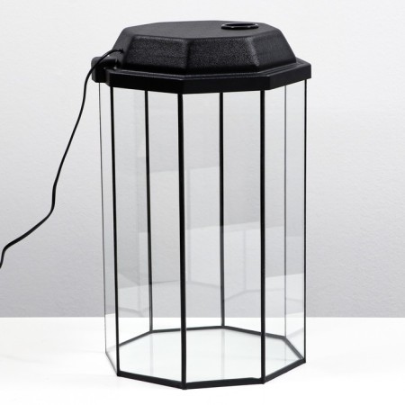 Aquarium "Binogrand" with a lid, 32 liters, 29 x 29 x 45/50 cm, black-2