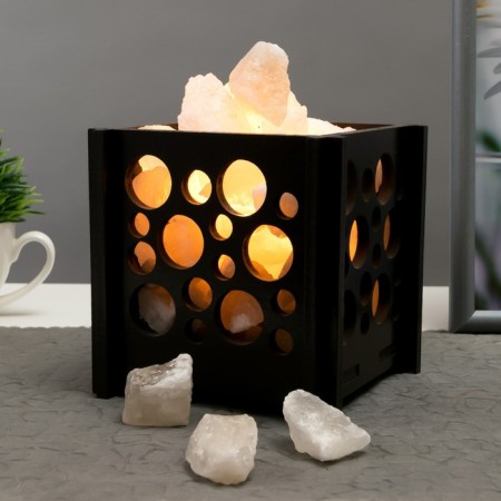 Salt lamp "Bubble. Bubbles" 1.8 kg, 15W, dimmer 15x12x12 cm-1