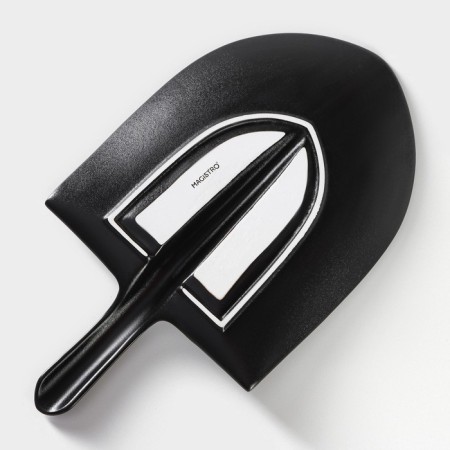 Porcelain dish for feeding Magistro Carbon "Bubble", 35.5 × 20.2 cm, black color-3