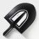 Porcelain dish for feeding Magistro Carbon "Bubble", 35.5 × 20.2 cm, black color