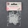Strap regulator, metal, 15 mm, 20 pcs, white color