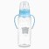 A bottle for feeding "Our beloved son" 250 ml cylinder, with handles, blue color