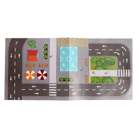 Parking "City", with an elevator, 3 levels, 4 cars, light and sound effects-17