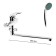 ONIX A1107 bath mixer, pour length 30 cm, chrome