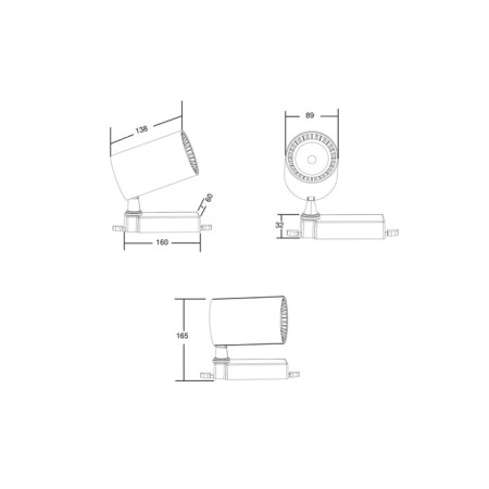Technical TR029-3-30W3K-W, LED, 26 W, 138x1110x195 mm, 2800 lm, 3000k, white, white-1