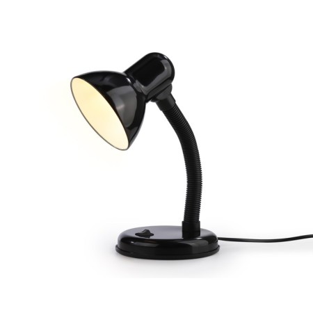 A table lamp with an E27 interchangeable lamp with Ambrella Light, Desk, D7704, E27, Black Color