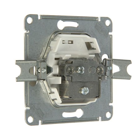 Television socket "Glossa" Sche GSL000391, hidden, tip, 1DB, aluminum color-1
