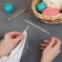 The knitting needles are circular, for knitting, with Teflon coating, with plastic fishing line, D = 5 mm, 14/80 cm
