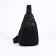 Male sling bag, artificial leather, black color