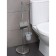 Standing with three toilet accessories, 80 cm, chromium color