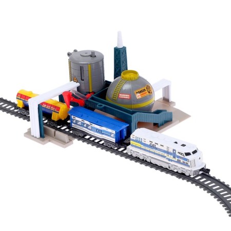 Railway "Neftyanaya Plant", works from batteries-1