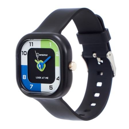 Watch of Berrier, D-3.7 cm, Silicon strap, 3 atm, black-2