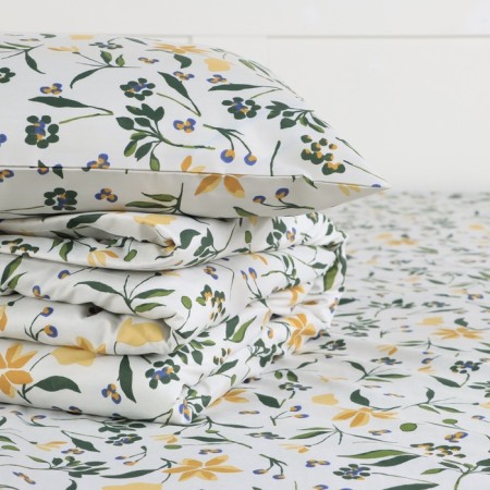 Lovelife bedding set "Field flowers" 200x217cm, 220x240cm, 50x70cm-2 pcs, microfiber, 100% p/e-1