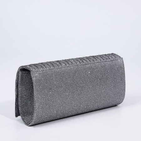 Magneta bag, long chain, silver color-2